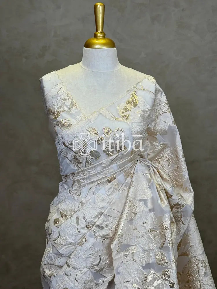 TURKISH ORGANZA DESIGNER SAREE