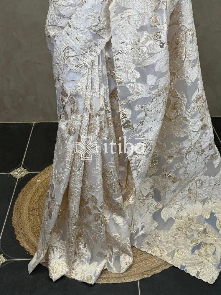 TURKISH ORGANZA DESIGNER SAREE