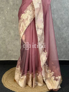 TURKISH ORGANZA EMBROIDERY SAREE