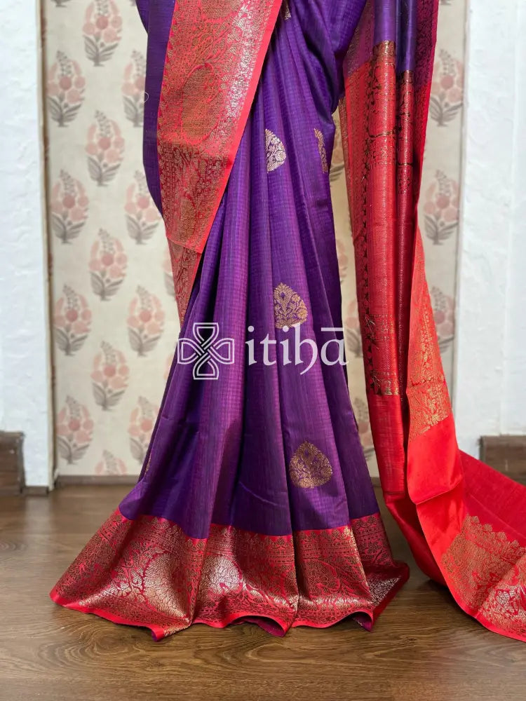 TUSSAR DUPION SILK SAREE