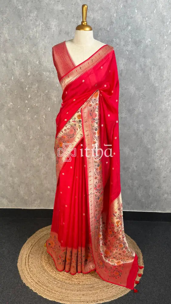 TUSSAR GEORGETTE BANARASI SAREE