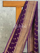 TUSSAR GEORGETTE ZARI BHUT BANARASI SAREE