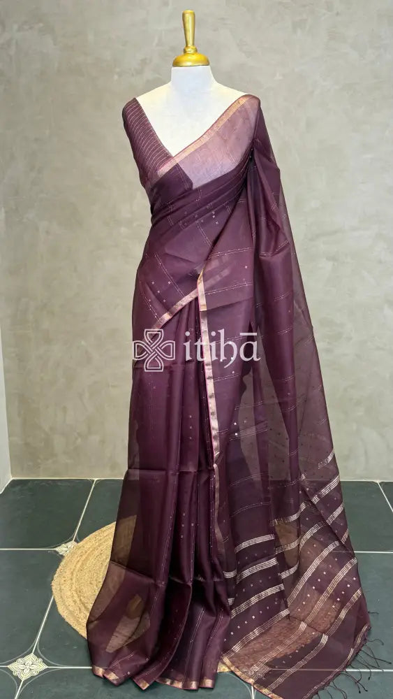 TUSSAR ORGANZA SAREE