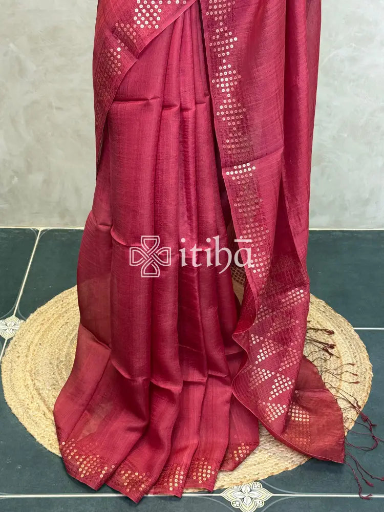 TUSSAR ORGANZA SAREE
