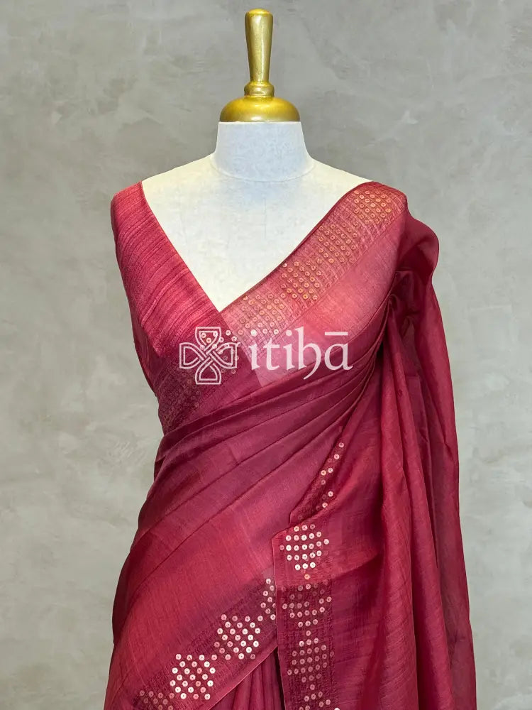 TUSSAR ORGANZA SAREE