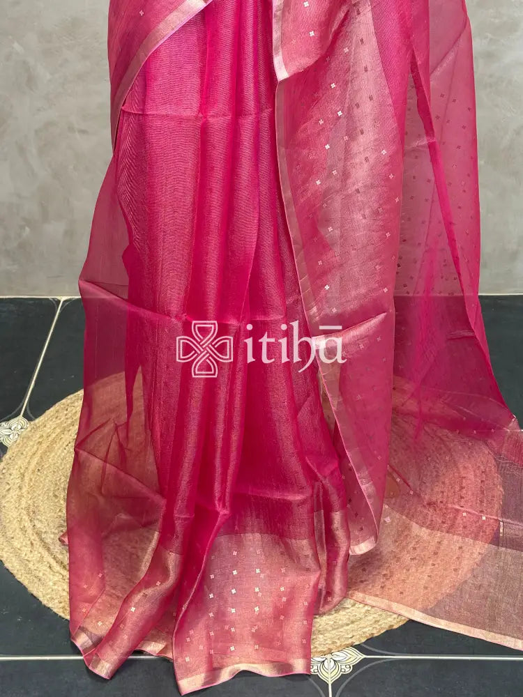 TUSSAR ORGANZA SAREE