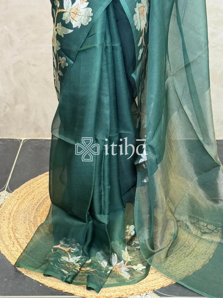 TUSSAR ORGANZA SAREE