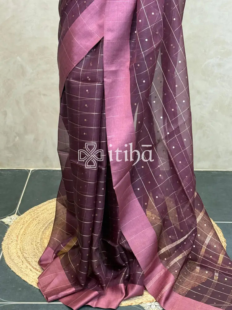 TUSSAR ORGANZA SAREE