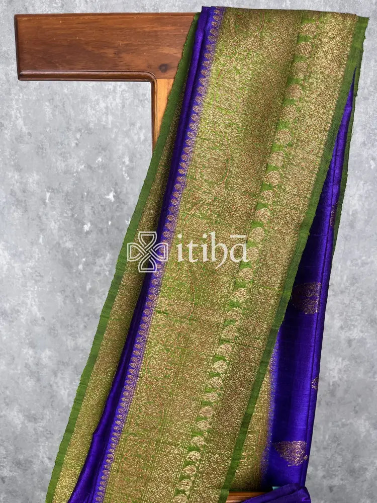 TUSSAR RAW SILK BANARASI SAREE
