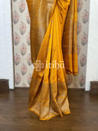 TUSSAR RAW SILK BIG BORDER SAREE