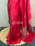 TUSSAR RAW SILK MEENAKARI BANARASI SAREE