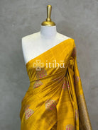 TUSSAR RAW SILK MEENAKARI BANARASI SAREE