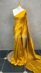TUSSAR RAW SILK MEENAKARI BANARASI SAREE