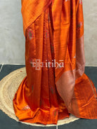 TUSSAR RAW SILK MEENAKARI BANARASI SAREE