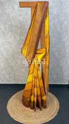 TUSSAR RAW SILK RANGKHAT BANARASI SAREE