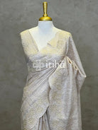 TUSSAR SILK APPLIQUE EMBROIDERY SAREE