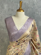 TUSSAR SILK EMBROIDERY SAREE