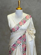 TUSSAR SILK EMBROIDERY SAREE