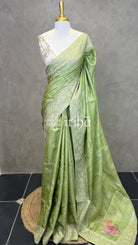 TUSSAR SILK EMBROIDERY SAREE