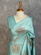 TUSSAR SILK EMBROIDERY SAREE