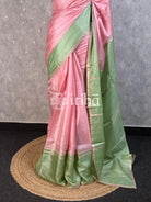 TUSSAR SILK EMBROIDERY SAREE