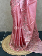 TUSSAR SILK EMBROIDERY SAREE