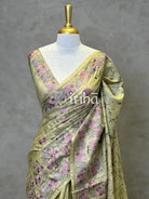 TUSSAR SILK EMBROIDERY SAREE