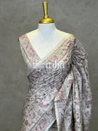 TUSSAR SILK EMBROIDERY SAREE