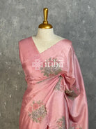 TUSSAR SILK EMBROIDERY SAREE