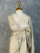 TUSSAR SILK EMBROIDERY SAREE