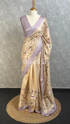 TUSSAR SILK EMBROIDERY SAREE