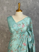 TUSSAR SILK EMBROIDERY SAREE