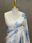 TUSSAR SILK HAND EMBROIDERY DESIGNER SAREE