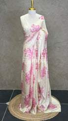 TUSSAR SILK HAND EMBROIDERY DESIGNER SAREE