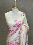 TUSSAR SILK HAND EMBROIDERY DESIGNER SAREE