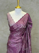 TUSSAR SILK TURKISH APPLIQUE EMBROIDERY SAREE
