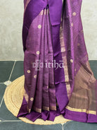 TUSSAR SILK ZARI CHECKS BANARASI SAREE