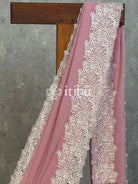 VISCOSE GEORGETTE CUTWORK EMBROIDERY SAREE