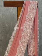 VISCOSE GEORGETTE CUTWORK EMBROIDERY SAREE