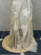 VISCOSE ORGANZA APPLIQUE EMBROIDERY SAREE
