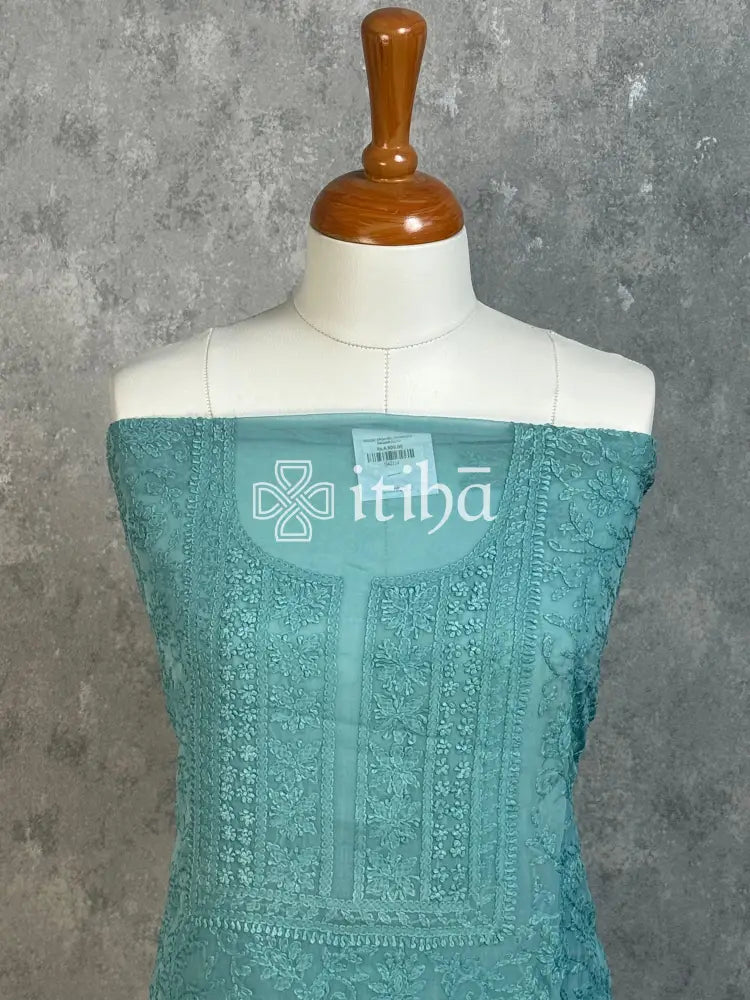VISCOSE ORGANZA CHIKANKARI SALWAR SUIT