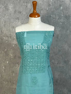 VISCOSE ORGANZA CHIKANKARI SALWAR SUIT