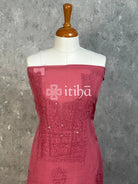 VISCOSE ORGANZA CHIKANKARI SALWAR SUIT