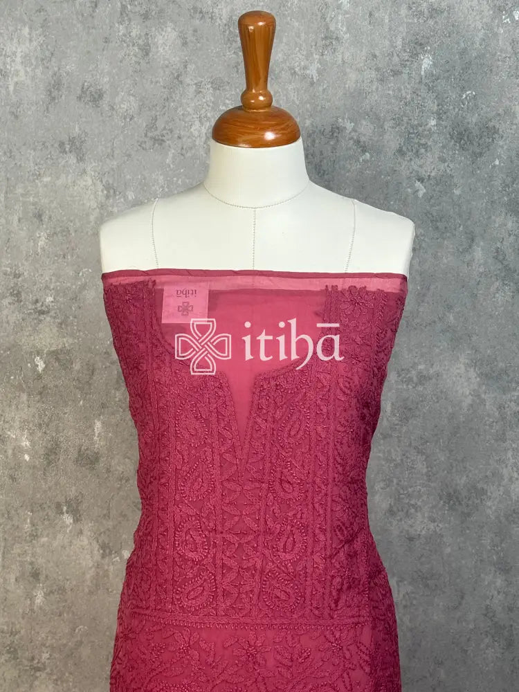 VISCOSE ORGANZA CHIKANKARI SALWAR SUIT