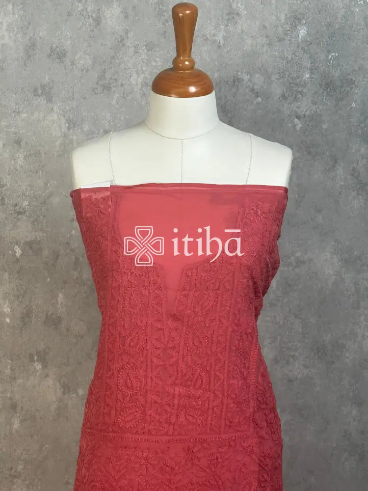 VISCOSE ORGANZA CHIKANKARI SALWAR SUIT