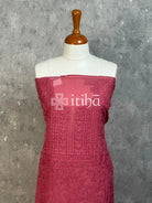 VISCOSE ORGANZA CHIKANKARI SALWAR SUIT