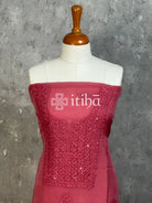 VISCOSE ORGANZA CHIKANKARI SALWAR SUIT
