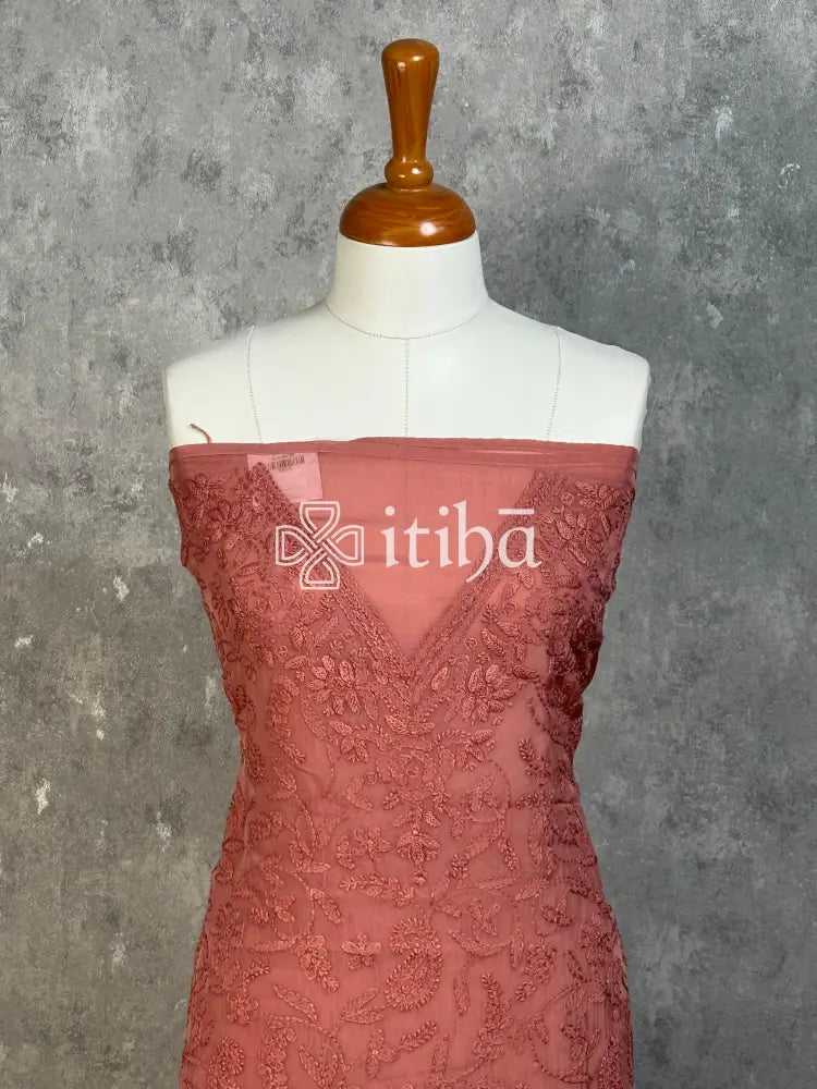 VISCOSE ORGANZA CHIKANKARI SALWAR SUIT
