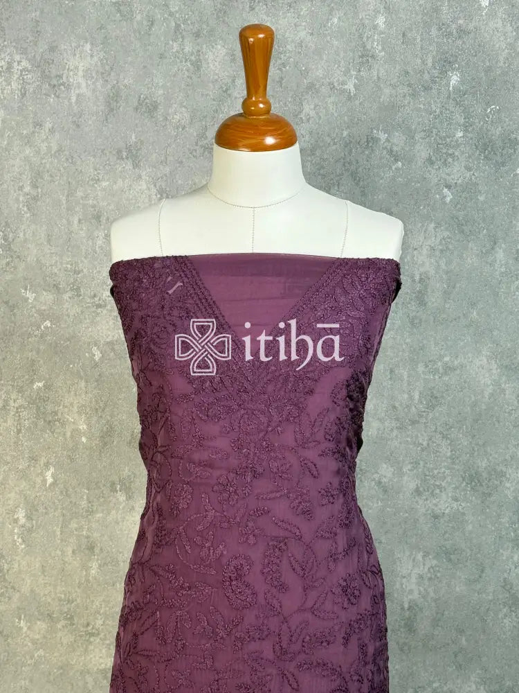 VISCOSE ORGANZA CHIKANKARI SALWAR SUIT