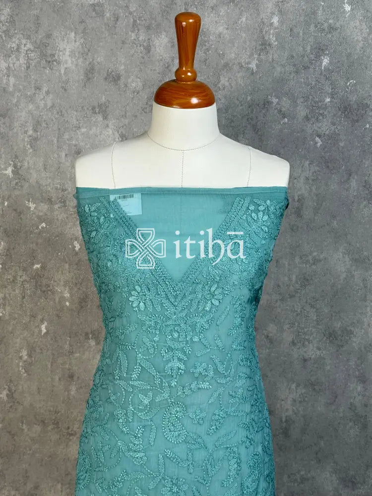 VISCOSE ORGANZA CHIKANKARI SALWAR SUIT